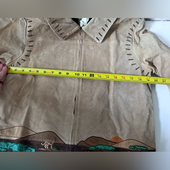 NWT Quacker Factory Safari Jacket Women’s X-Small Suede Leather Full Zip - Picture 10 of 13